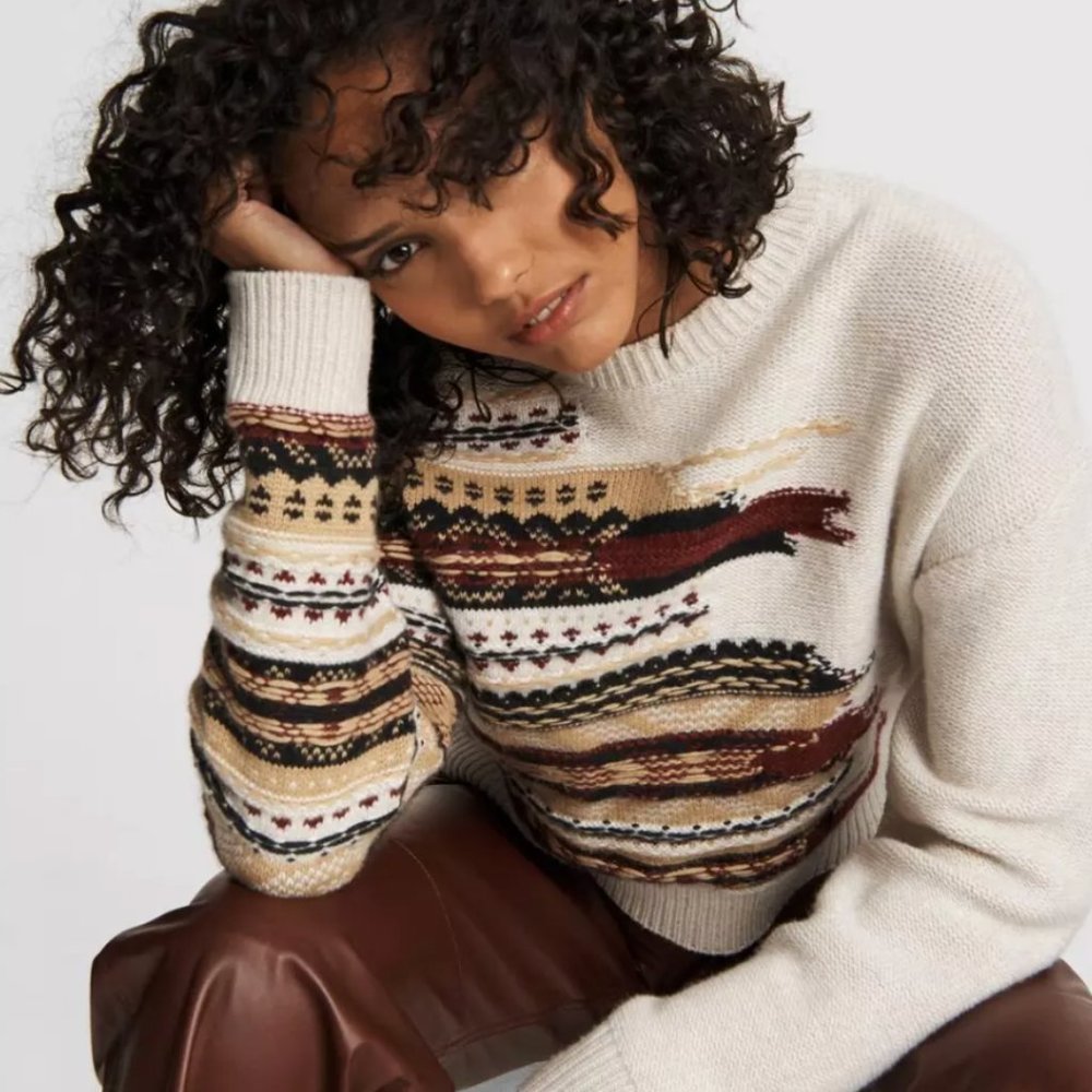 NWT Rag and Bone Wool Cashmere Annalise Sweater, Sz XS